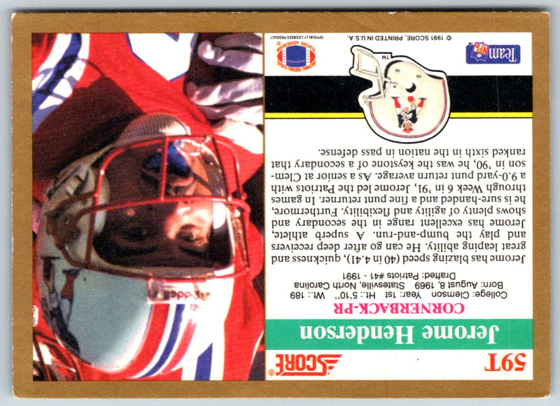 1991 Score Supplemental Jerome Henderson
