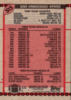 1990 Topps Joe Montana/Roger Craig #515