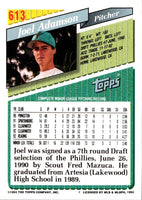1993 Topps Joel Adamson #613 Rookie