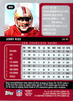 2001 Stadium Club Jerry Rice #20