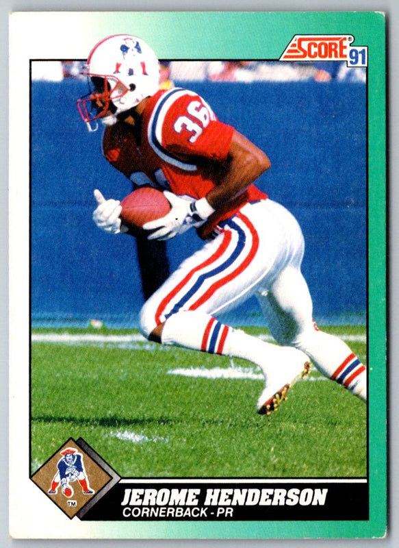 1991 Score Supplemental Jerome Henderson #59T Rookie
