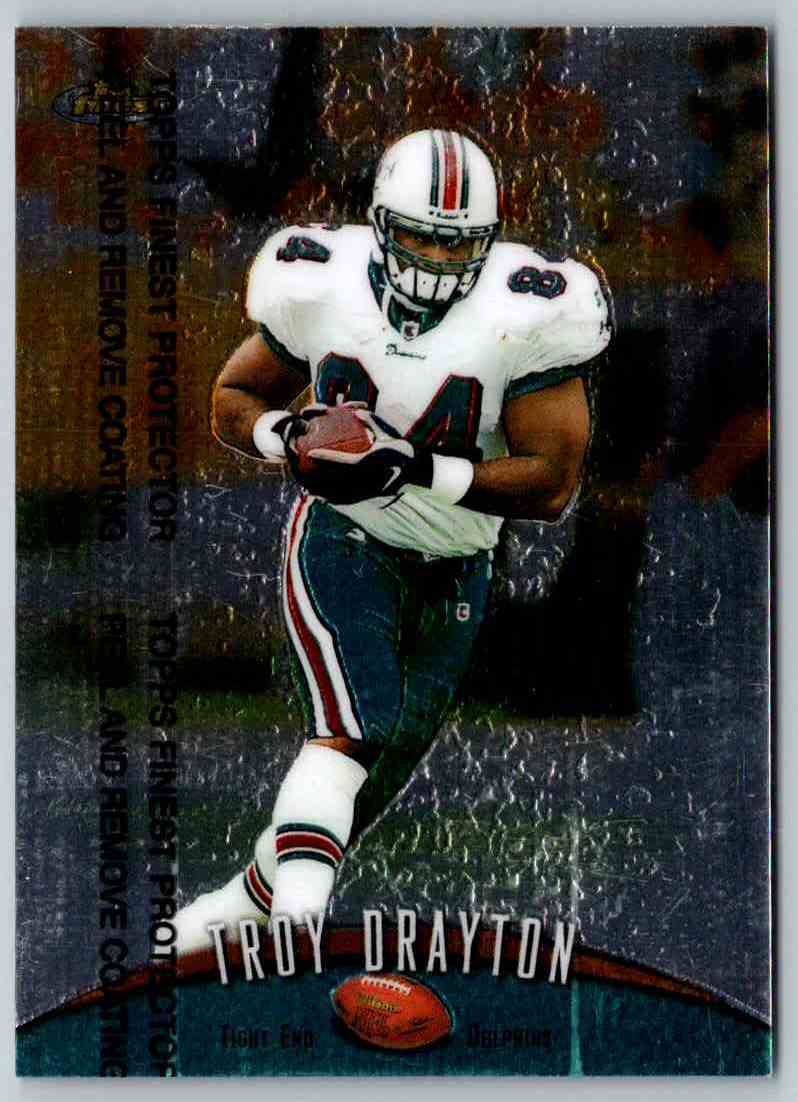 1998 Topps Finest Football Troy Drayton