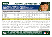 2004 Topps Jeremi Gonzalez #621