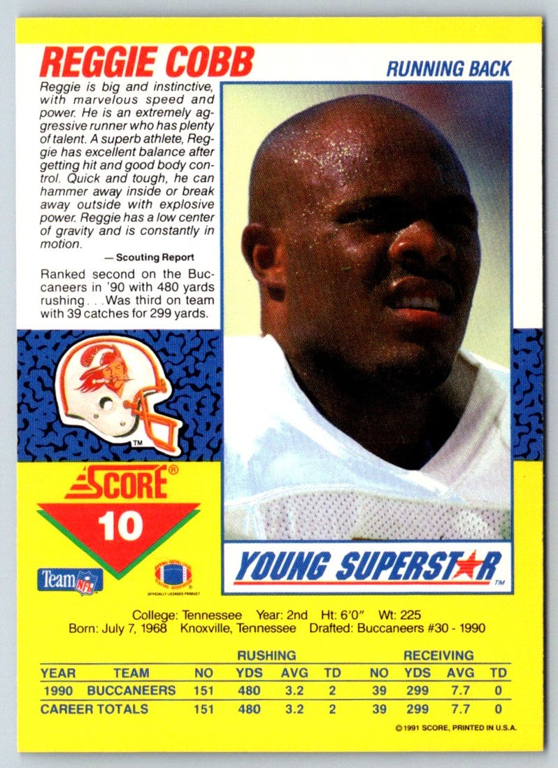 1991 Score Young Superstars Reggie Cobb