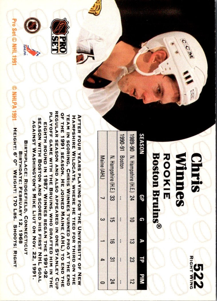 1991 Pro Set Chris Winnes