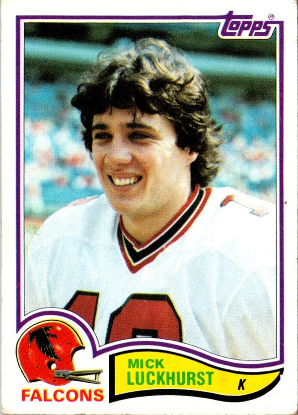 1982 Topps Mick Luckhurst #286 Rookie EX