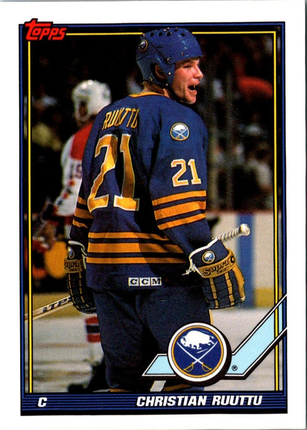 1991 Topps Christian Ruuttu #115