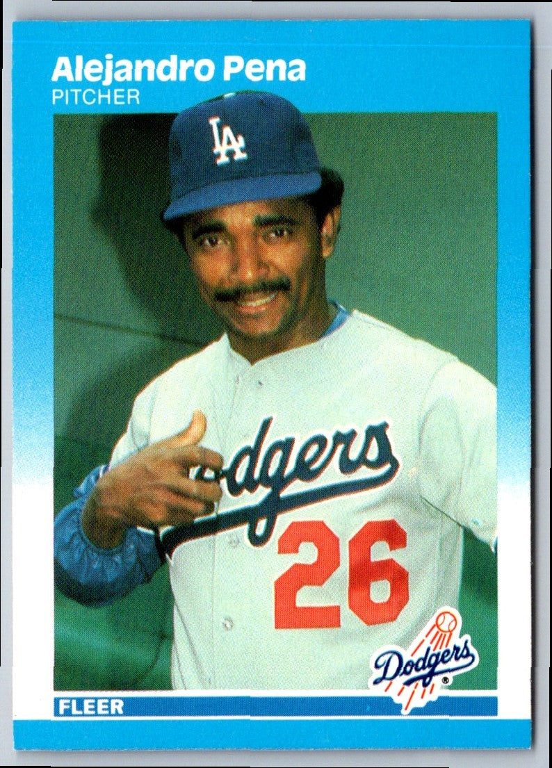 1987 Fleer Alejandro Pena