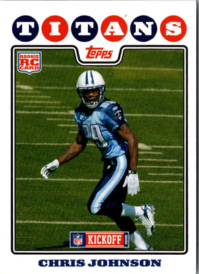 2008 Topps Kickoff Chris Johnson #183 Rookie
