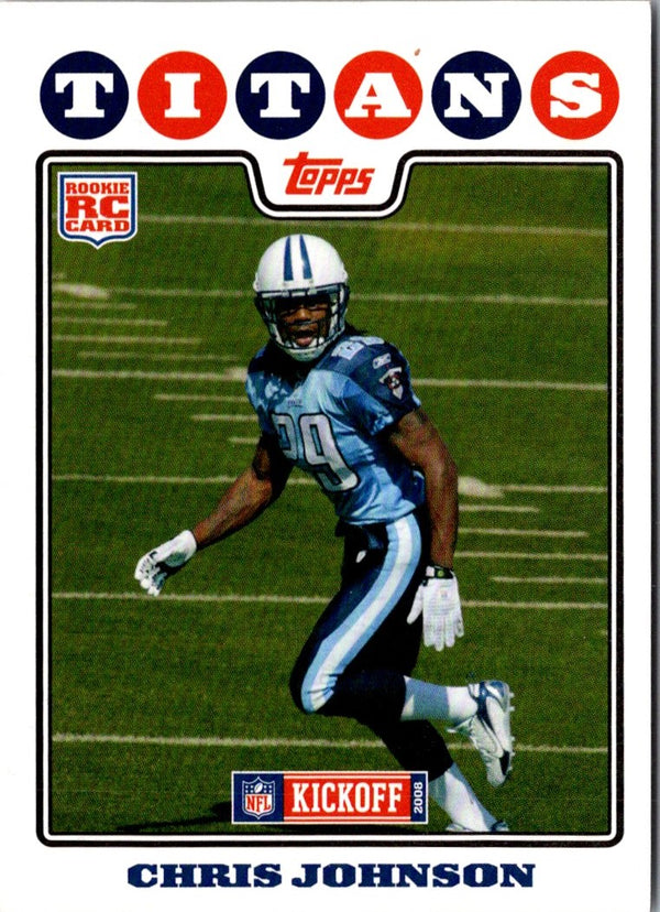 2008 Topps Kickoff Chris Johnson #183 Rookie