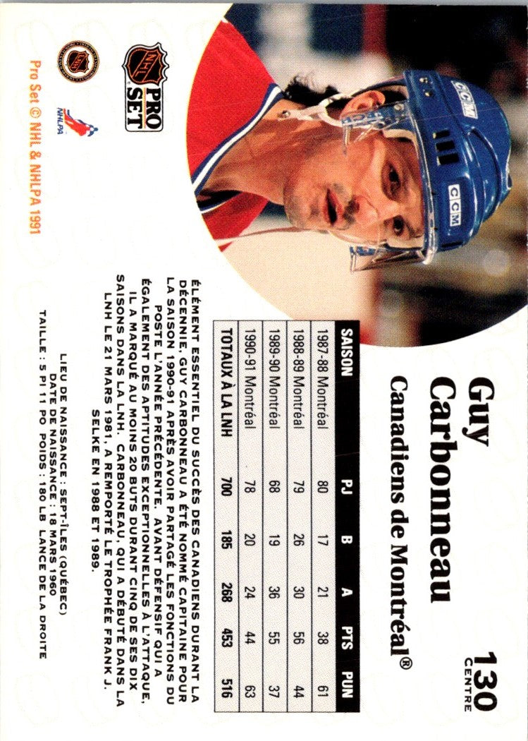 1991 Pro Set Guy Carbonneau