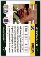 1990 Pro Set Keith Woodside #734