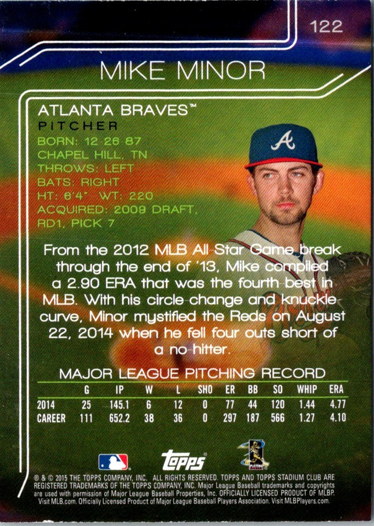 2015 Stadium Club Mike Minor