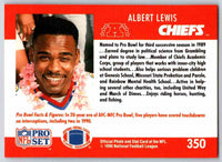 1990 Pro Set Albert Lewis #350