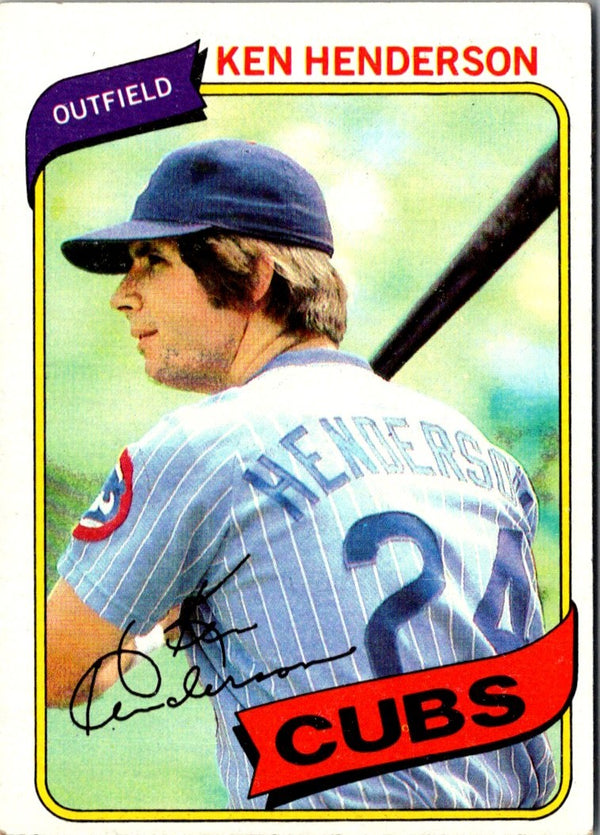 1980 Topps Ken Henderson #523