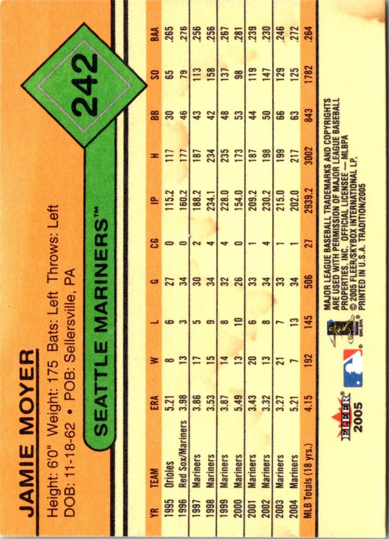 2005 Fleer Tradition Jamie Moyer