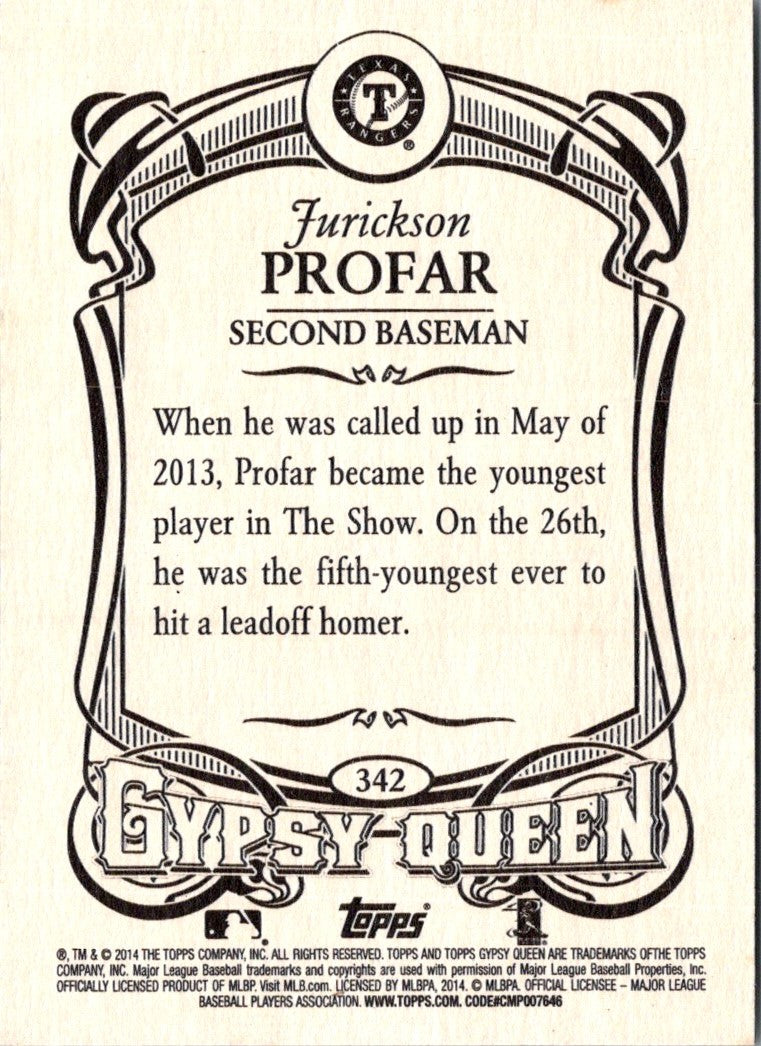 2014 Topps Gypsy Queen Jurickson Profar