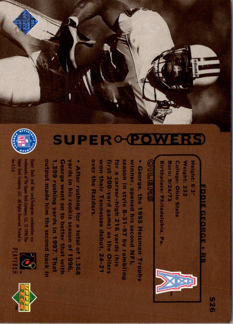 1998 Upper Deck Super Powers Eddie George