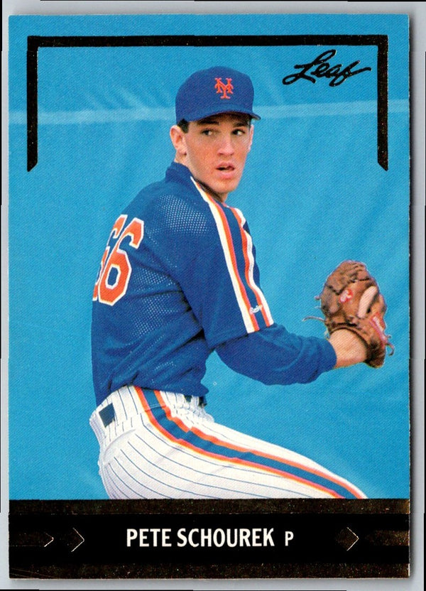 1991 Leaf Gold Rookies Pete Schourek #BC15