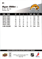 2009 Collector's Choice Player's Club Ryan Miller #81