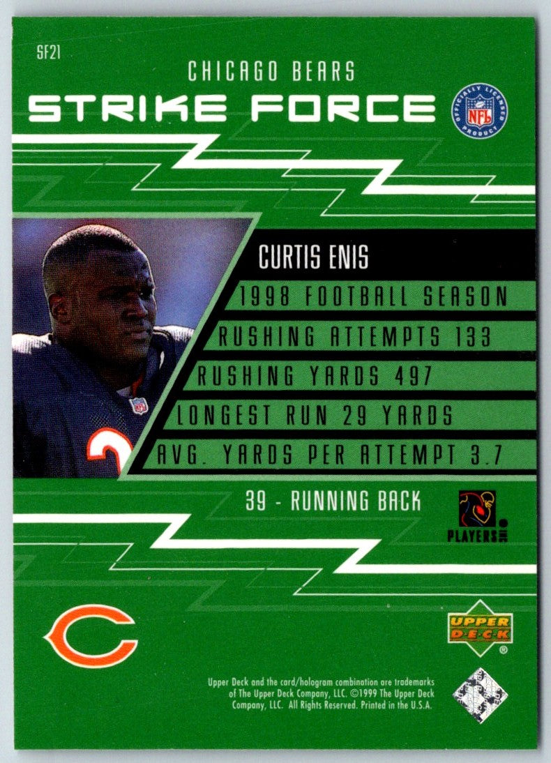 1999 Upper Deck Strike Force Curtis Enis