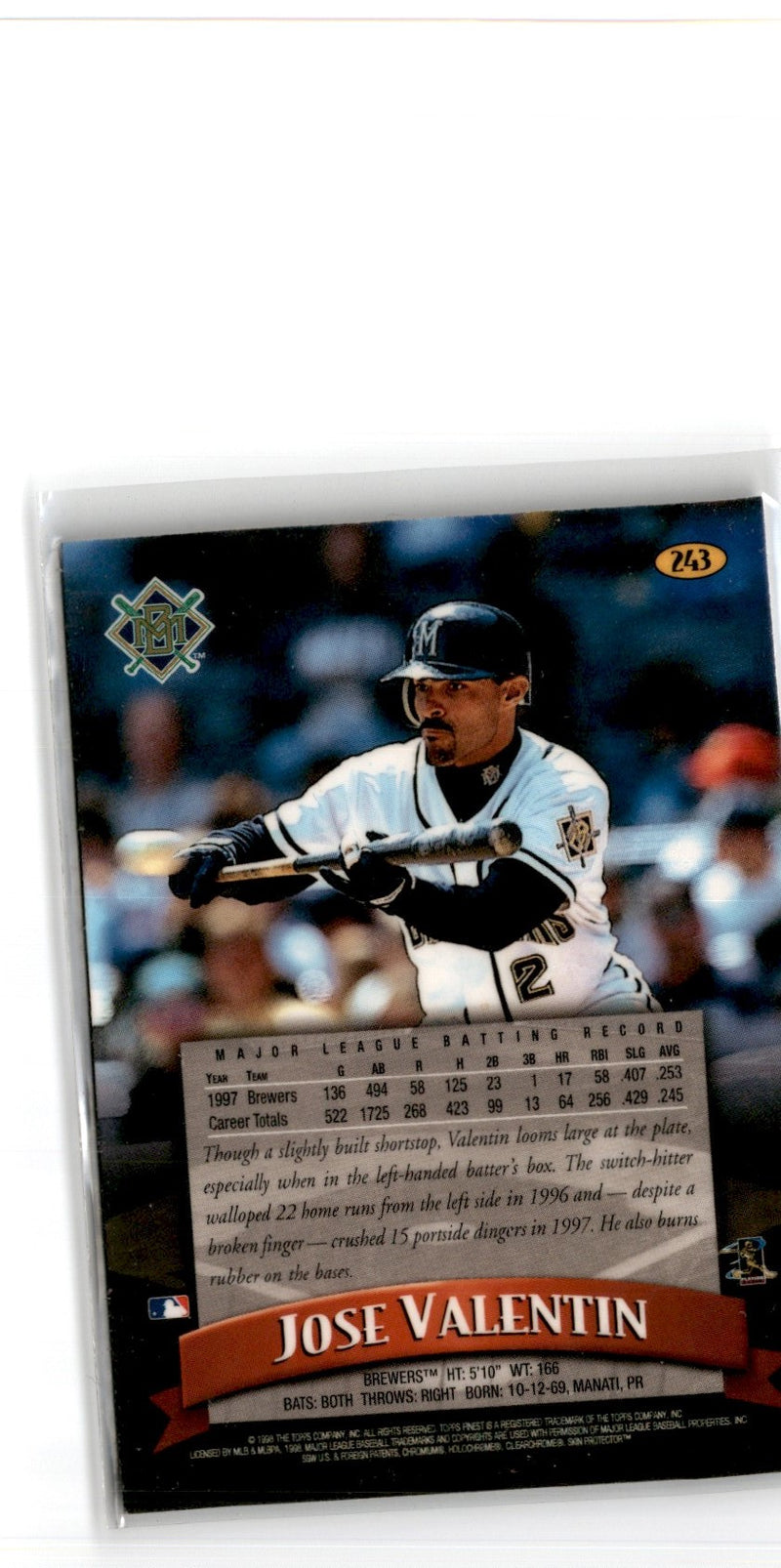 1998 Finest Jose Valentin