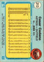 1982 Fleer Cesar Cedeno #213