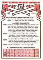 1981 Donruss Rick Honeycutt #46