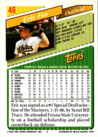 1993 Topps Eric Fox #46 Rookie