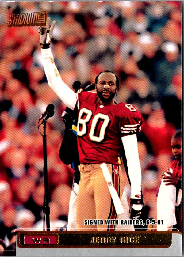 2001 Stadium Club Jerry Rice #20