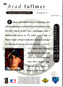 1998 Upper Deck Brad Fullmer