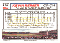 1992 Topps Gold Winners Kevin Reimer #737