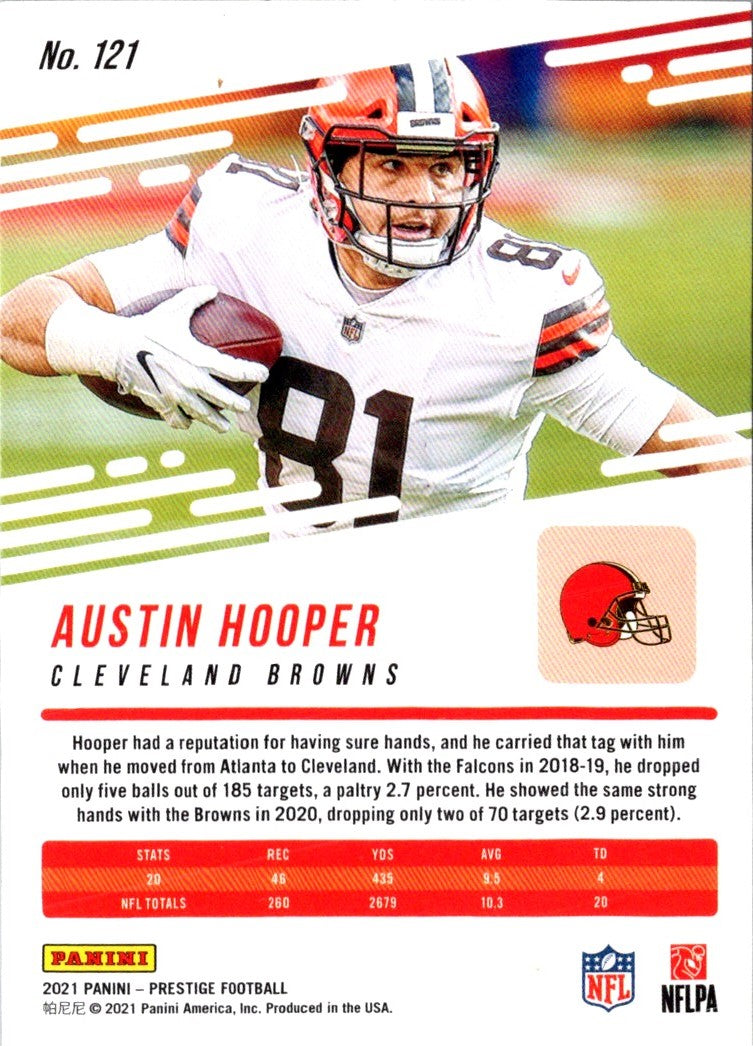 2021 Panini Prestige Austin Hooper