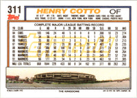 1992 Topps Henry Cotto #311