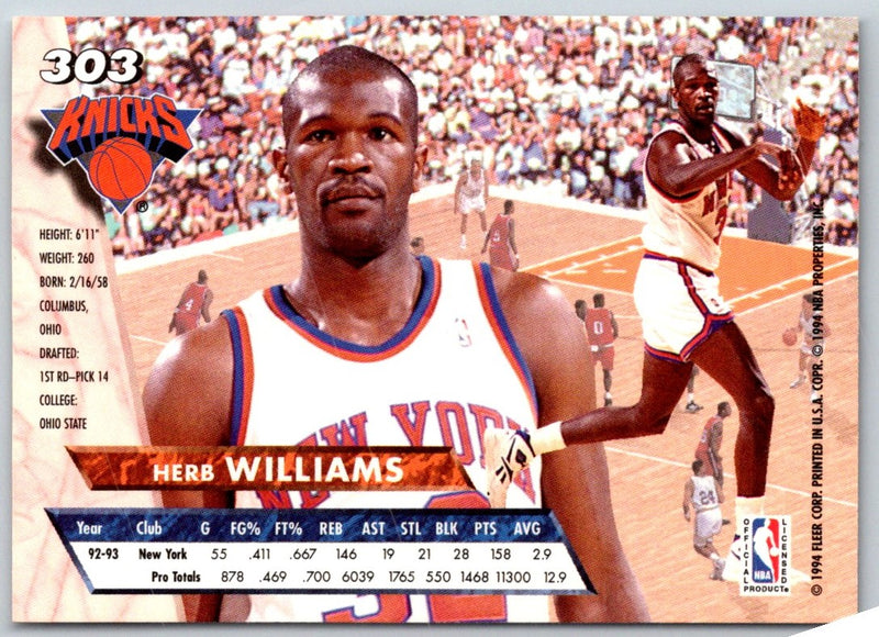 1993 Ultra Herb Williams