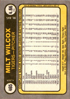 1981 Fleer Milt Wilcox #465