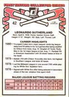 1981 Donruss Leo Sutherland #42 Rookie