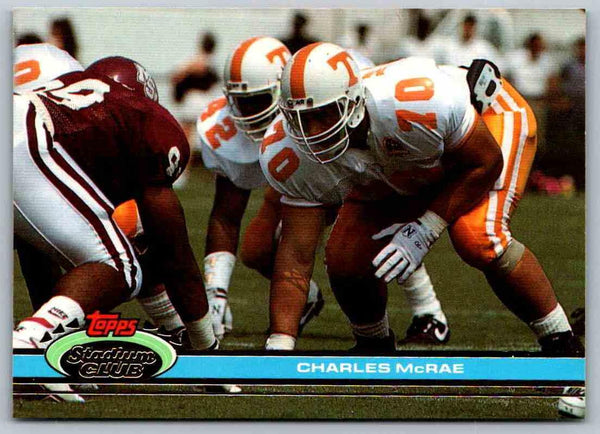 1991 Topps Stadium Club Football Charles McRae #345