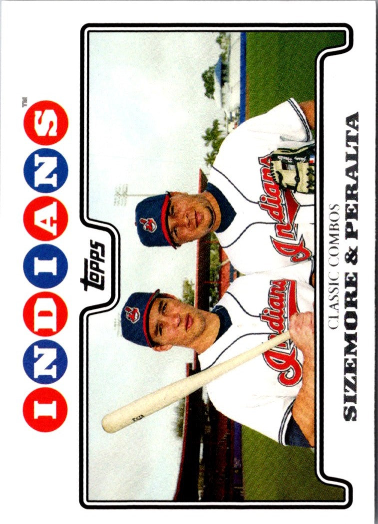 2008 Topps Grady Sizemore/Jhonny Peralta