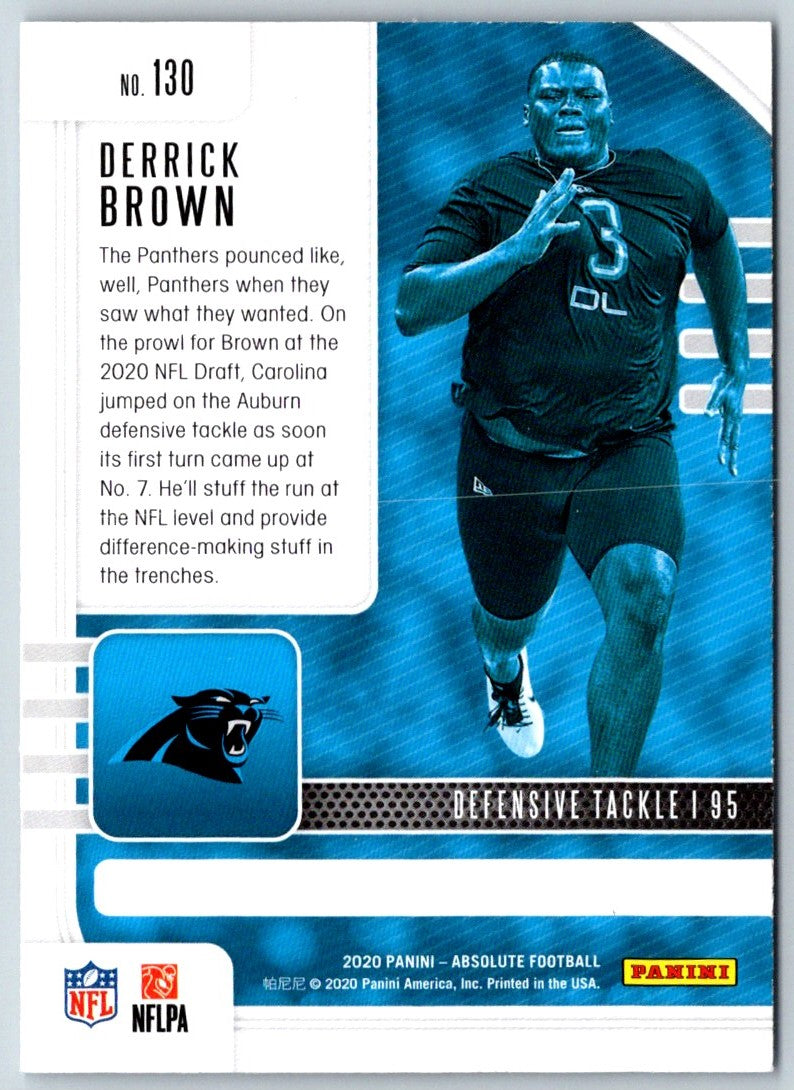 2020 Panini Absolute Derrick Brown