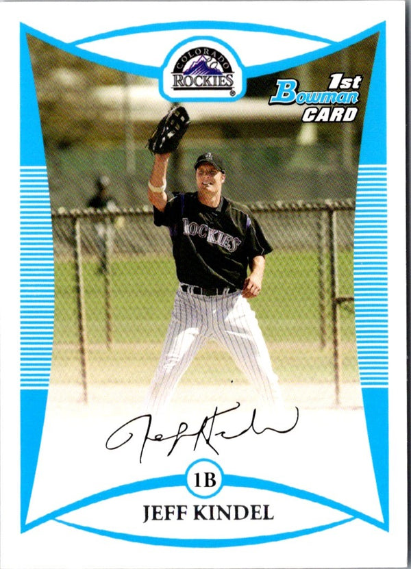 2008 Bowman Prospects Jeff Kindel #BP11