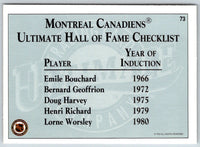 1991 Ultimate Original 6 French Bernie Geoffrion #73