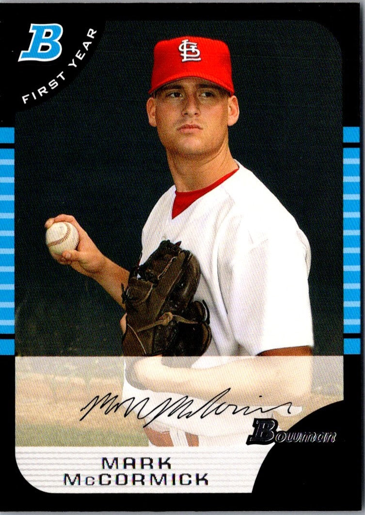 2005 Bowman Chrome Draft Picks & Prospects Mark McCormick