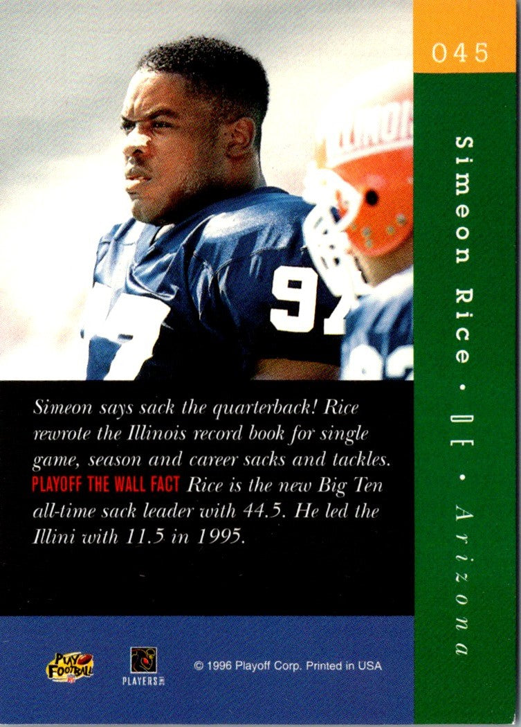 1996 Playoff Absolute Simeon Rice