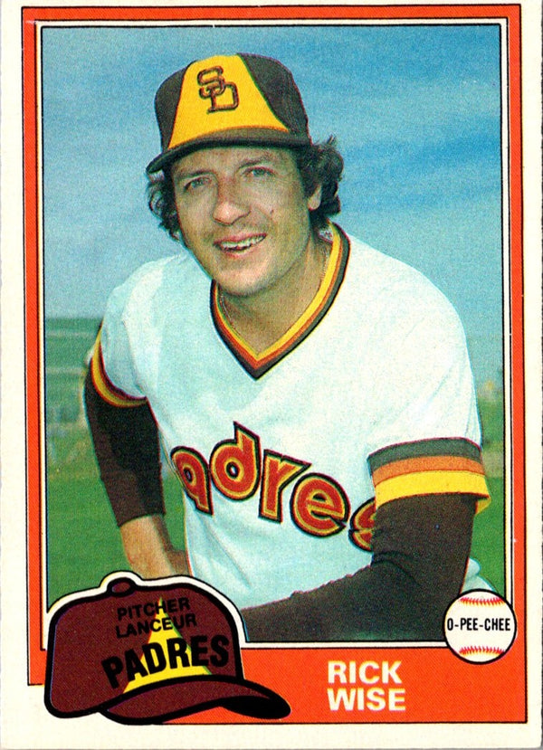 1981 O-Pee-Chee Rick Wise #274