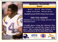 1992 Pacific Randall McDaniel #182