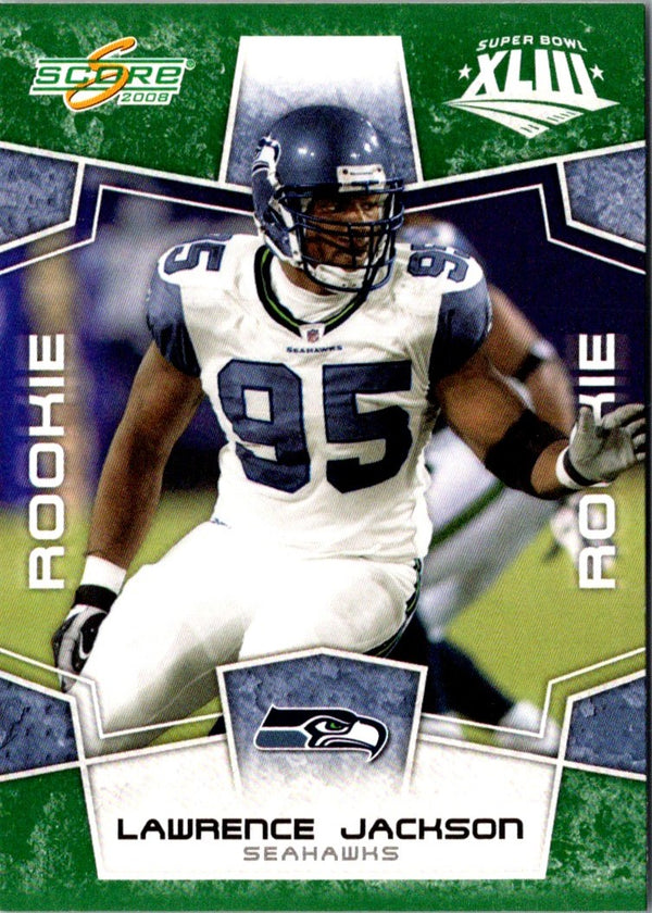 2008 Score Super Bowl XLIII Lawrence Jackson #351