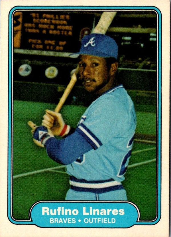 1982 Fleer Rufino Linares #439 Rookie