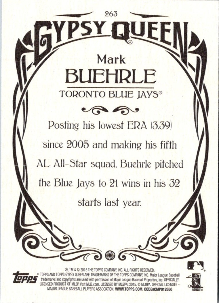 2015 Topps Gypsy Queen Mark Buehrle