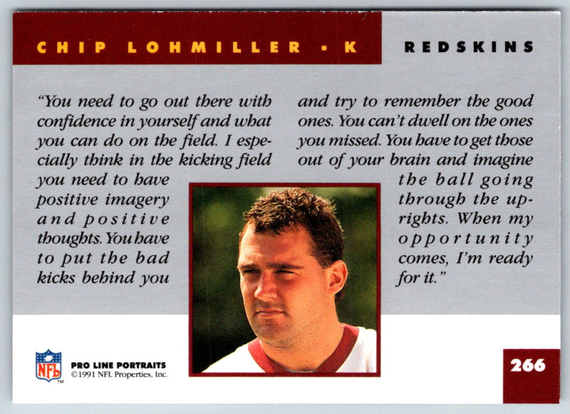 1991 Pro Line Portraits Chip Lohmiller